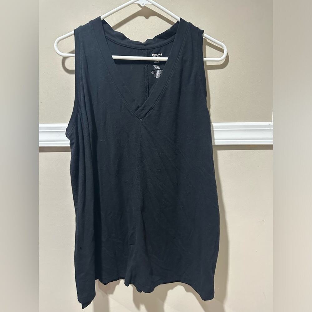 Sonoma Black Muscle Tee Sleeveless Top